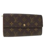 Pre-owned Canvas wallets Louis Vuitton Vintage , Brown , Dames