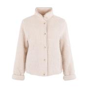 Elegante Blazer in Klassieke Stijl Anna Van Toor , Beige , Dames