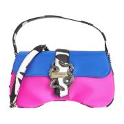 Multicolor handtas met voorlogo Just Cavalli , Multicolor , Dames