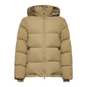 Gewatteerde Nylon Donsjas Burberry , Beige , Heren