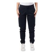 Zwarte sweatpants met trekkoord in de taille K-Way , Black , Dames