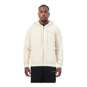 Witte hoodie met volledige ritssluiting Richmond , Beige , Heren