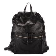 Pre-owned Leather backpacks Balenciaga Vintage , Black , Dames