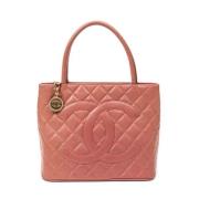 Pre-owned Leather chanel-bags Chanel Vintage , Red , Dames