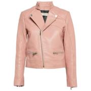 Pre-owned Leather outerwear Balenciaga Vintage , Pink , Dames