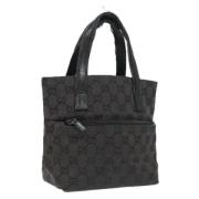 Pre-owned Canvas handbags Gucci Vintage , Black , Dames