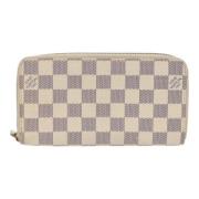 Pre-owned Canvas wallets Louis Vuitton Vintage , Gray , Dames