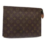 Pre-owned Canvas pouches Louis Vuitton Vintage , Brown , Dames