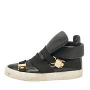 Pre-owned Leather sneakers Giuseppe Zanotti Pre-owned , Black , Heren