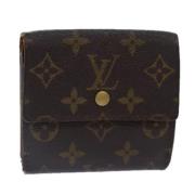 Pre-owned Canvas wallets Louis Vuitton Vintage , Brown , Dames