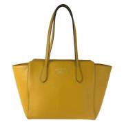 Pre-owned Leather gucci-bags Gucci Vintage , Yellow , Dames