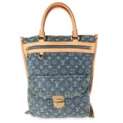 Pre-owned Leather handbags Louis Vuitton Vintage , Blue , Dames