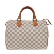 Pre-owned Canvas louis-vuitton-bags Louis Vuitton Vintage , White , Da...