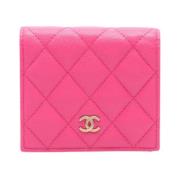 Pre-owned Fabric wallets Chanel Vintage , Pink , Dames