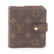 Pre-owned Leather wallets Louis Vuitton Vintage , Brown , Dames