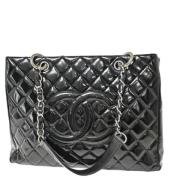 Pre-owned Leather chanel-bags Chanel Vintage , Black , Dames