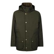 Waterdichte Gestikte Winterjas Barbour , Green , Heren