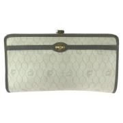 Pre-owned Canvas clutches Dior Vintage , White , Dames