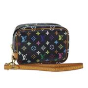 Pre-owned Canvas pouches Louis Vuitton Vintage , Black , Dames