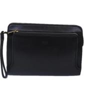 Pre-owned Leather clutches Balenciaga Vintage , Black , Dames