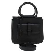 Pre-owned Leather gucci-bags Gucci Vintage , Black , Dames