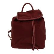 Pre-owned Fabric backpacks Celine Vintage , Red , Dames