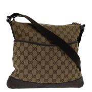 Pre-owned Canvas gucci-bags Gucci Vintage , Beige , Dames