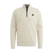 Half Zip Katoen Mouline Pullover PME Legend , Beige , Heren