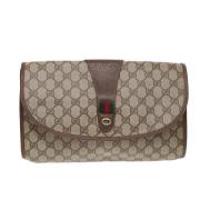 Pre-owned Canvas gucci-bags Gucci Vintage , Brown , Dames