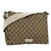 Pre-owned Canvas gucci-bags Gucci Vintage , Beige , Dames