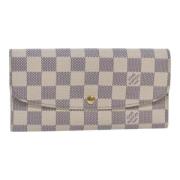 Pre-owned Canvas wallets Louis Vuitton Vintage , White , Dames