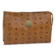 Pre-owned Leather clutches MCM Pre-owned , Brown , Dames