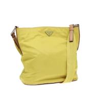 Pre-owned Nylon prada-bags Prada Vintage , Yellow , Dames