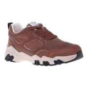 Trainers in eco-leather Baldinini , Brown , Heren