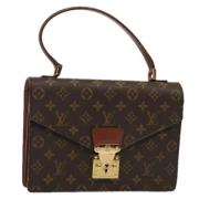 Pre-owned Canvas handbags Louis Vuitton Vintage , Brown , Dames