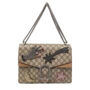 Pre-owned Canvas gucci-bags Gucci Vintage , Beige , Dames