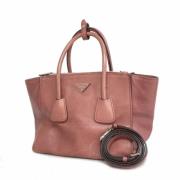 Pre-owned Leather prada-bags Prada Vintage , Pink , Dames