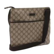 Pre-owned Leather gucci-bags Gucci Vintage , Beige , Dames