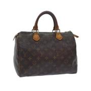 Pre-owned Canvas handbags Louis Vuitton Vintage , Brown , Dames