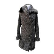 Pre-owned Wool outerwear Chanel Vintage , Gray , Dames