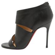 Pre-owned Leather heels Christian Louboutin Pre-owned , Black , Dames