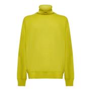 Gele Sweater Homme Plisse Issey Miyake , Yellow , Heren