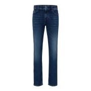 Donkerblauwe herenjeans met vervaagd effect Joop! , Blue , Heren