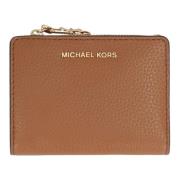 Korrelig Leren Portemonnee met Drukknoopsluiting Michael Kors , Brown ...