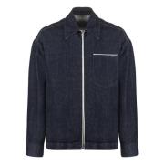 Klassieke Denim Jack met Zakken Dolce & Gabbana , Blue , Heren