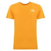 Gouden T-shirt met Hart Logo Print The North Face , Yellow , Heren