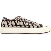 Iconographe lage sneakers met leren afwerking Valentino , Beige , Here...