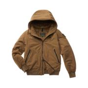 Bruine Urban Jas met Capuchon Blauer , Brown , Heren