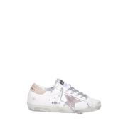 Super-Star Leren Sneakers Golden Goose , White , Dames