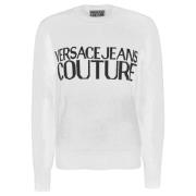 Truien Versace Jeans Couture , White , Heren